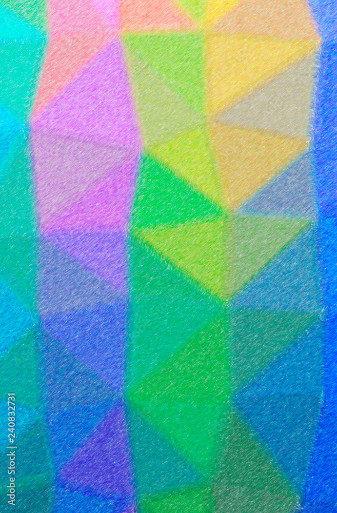 Fototapeta premium Illustration of abstract Blue, Yellow Color Pencil High Coverage Vertical background.