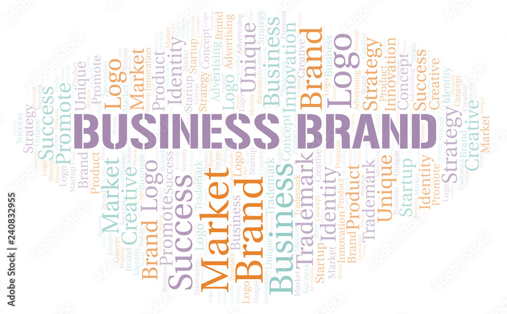 Business Brand word cloud.