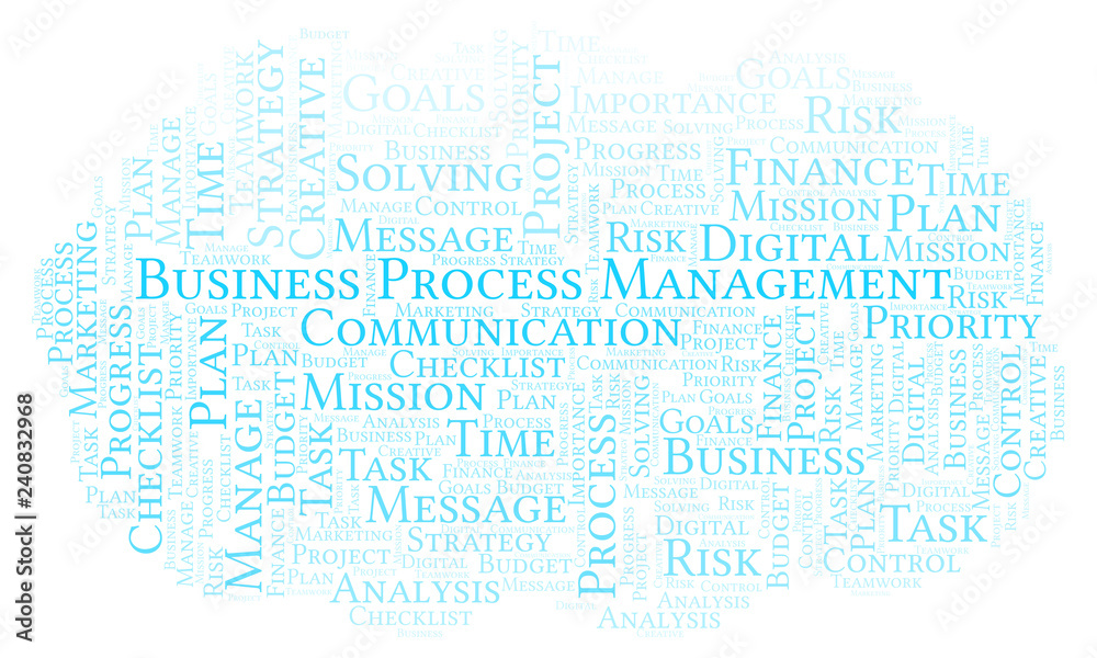 Business Process Management word cloud, made with text only. Business Process Management word cloud, made with text only.