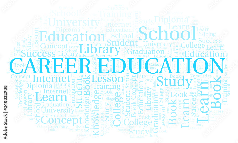 Career Education word cloud. Career Education word cloud.