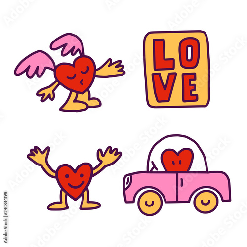 Вoodle Hearts set and car