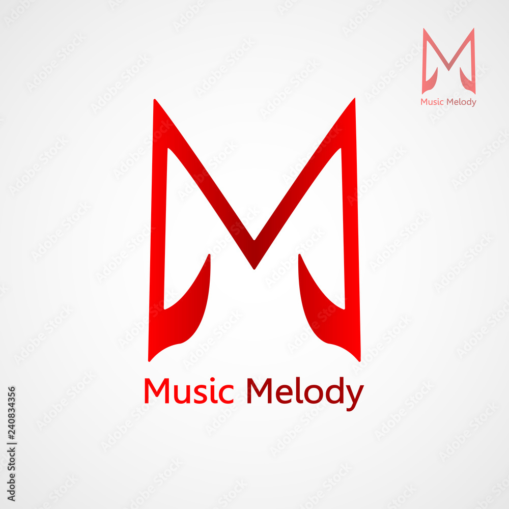 This logo illustrates the letter M with a song tone symbol. This logo is good to be used by companies or businesses that are engaged in the art of music or companies. This logo illustrates the letter M with a song tone symbol. This logo is good to be used by companies or businesses that are engaged in the art of music or companies.