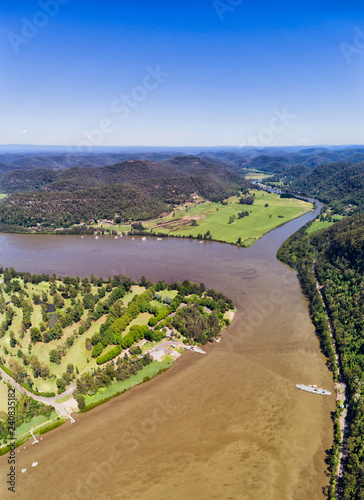 D Wisemans Ferry Rvr 2 Sky Blue Vert pan photo