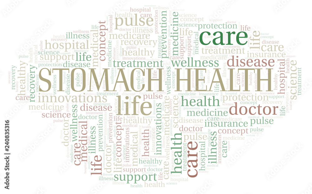 Stomach Health word cloud.