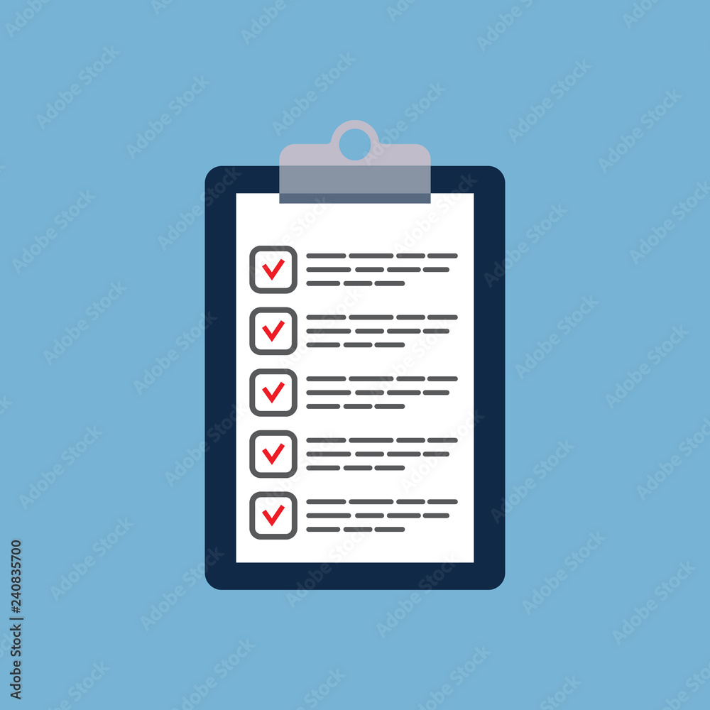 Clipboard with checklist icon Clipboard with checklist icon
