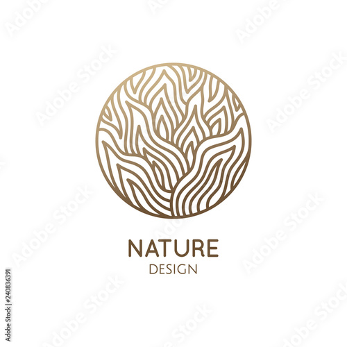 Tropical plant logo