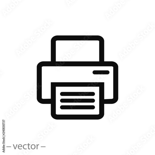 Printer icon vector