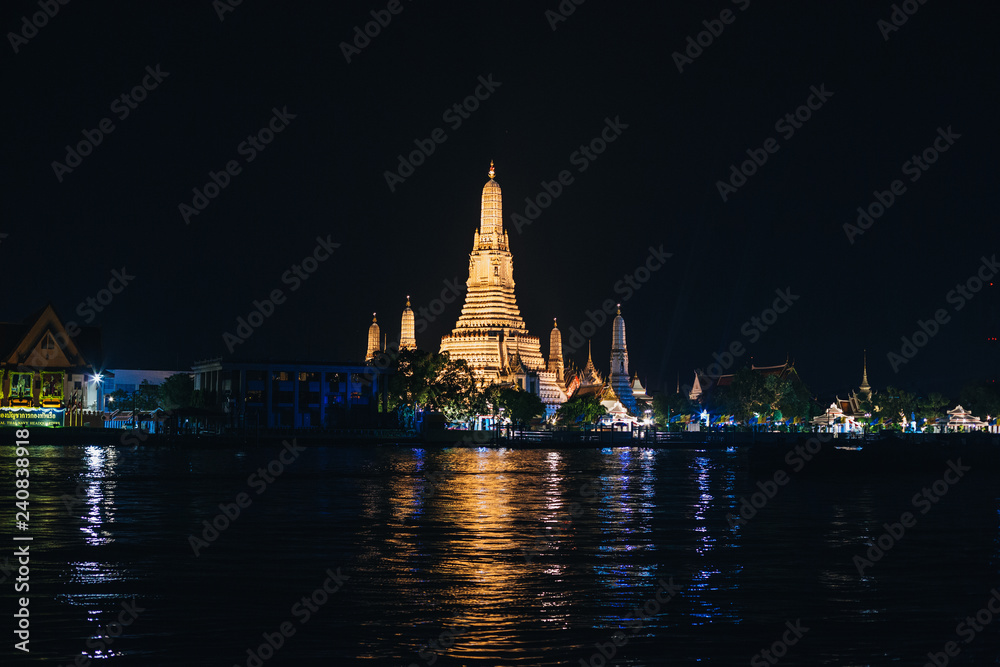 Wat Arun Temple in bangkok Thailand. Wat Arun is a Buddhist temple in Bangkok Yai district of Bangkok, Thailand, Wat Arun is among the best known of Thailand's landmarks Wat Arun Temple in bangkok Thailand. Wat Arun is a Buddhist temple in Bangkok Yai district of Bangkok, Thailand, Wat Arun is among the best known of Thailand's landmarks