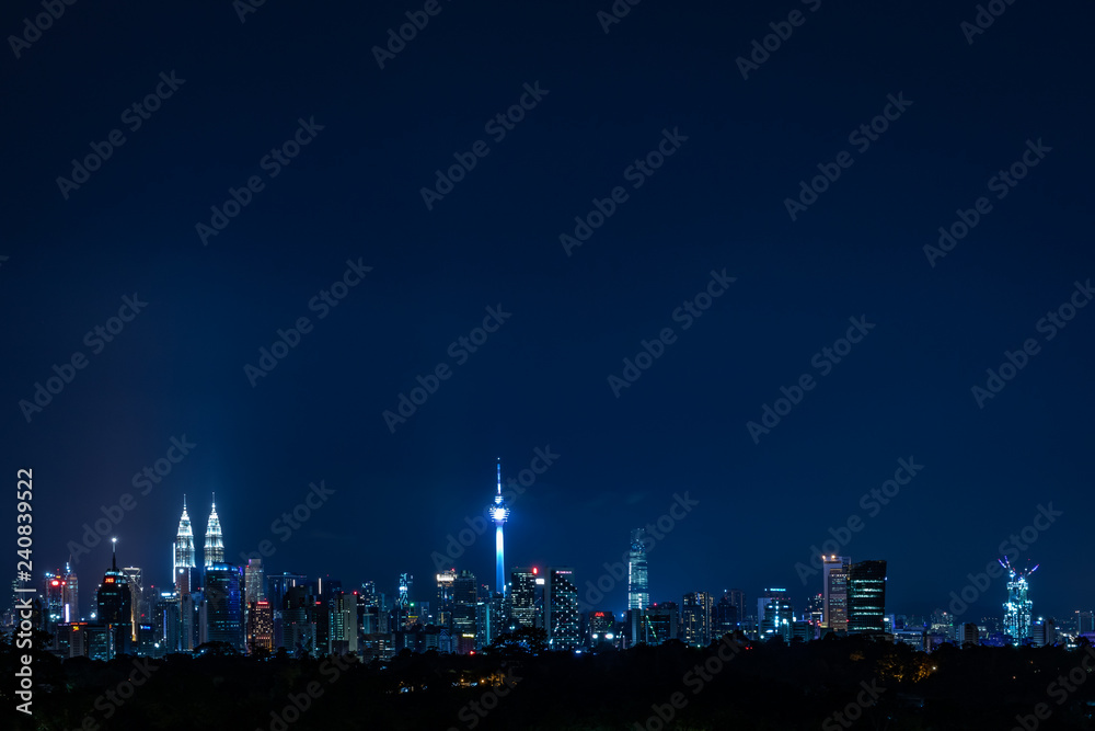Kuala Lumpur Cityscape view at night
