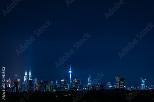 Kuala Lumpur Cityscape view at night