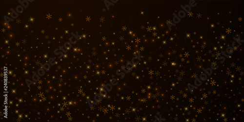 Sparse starry snow Christmas overlay. Christmas li