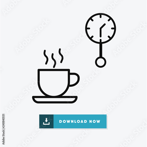 Coffee break vector icon