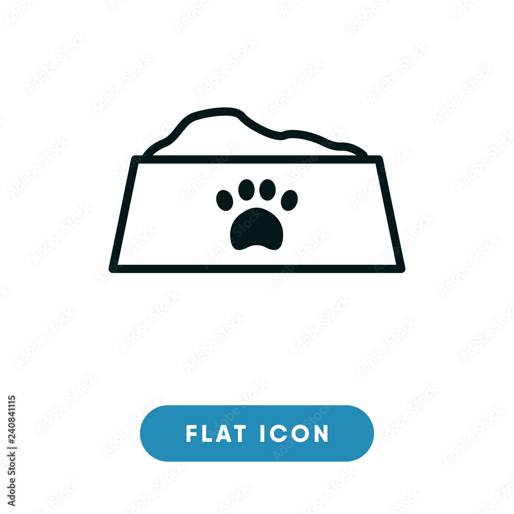 Pet bowl vector icon Pet bowl vector icon