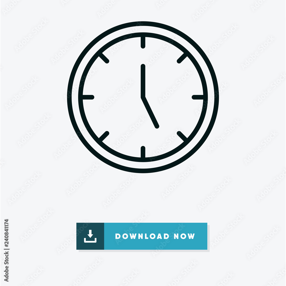 Clock vector icon Clock vector icon
