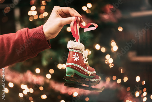 roller skate christmas tree decor