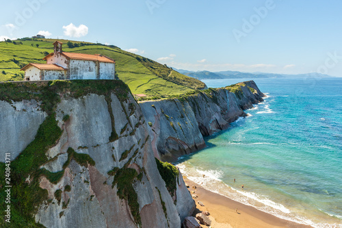 Cliffs of Zumaia, Basque Country, Spain photo