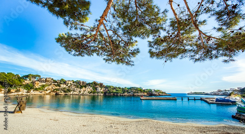 On the beach of Porto Cristo Mallorca Spain photo