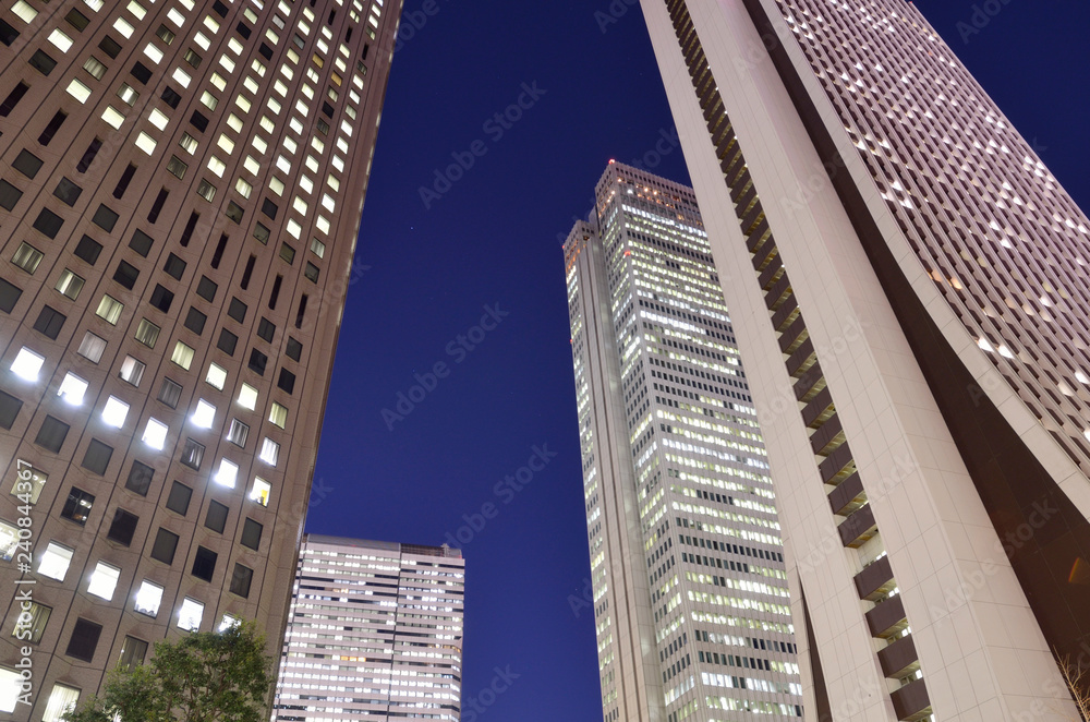 Naklejka premium 東京の黄昏時
