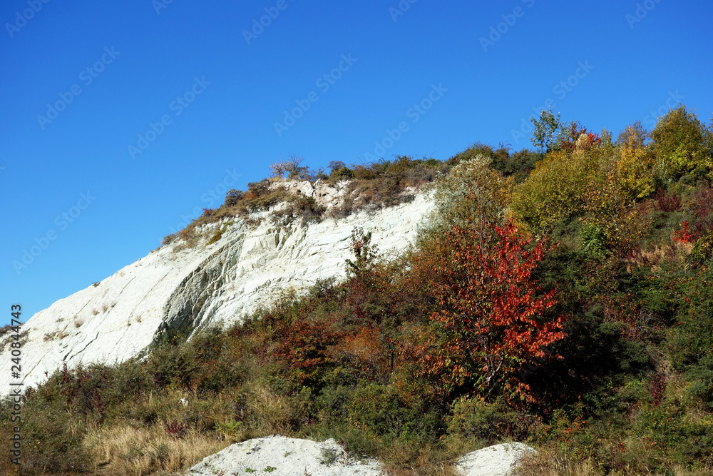 Mountains in autumn.Here is a geological reservation from Slănic Prahova