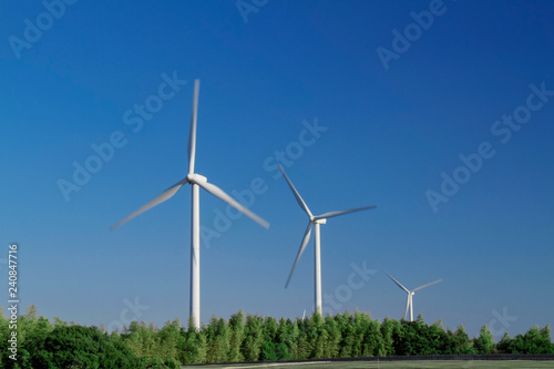 Wallpaper Mural Windmill of wind power generation, Chiba Prefecture, Japan.Electricity, Electricity, Air, Energy, Environment, Electricity, Sky, Nature Energy, Nature, Landscape, Propeller, Ecology, Sunny, Outdoor, C Torontodigital.ca