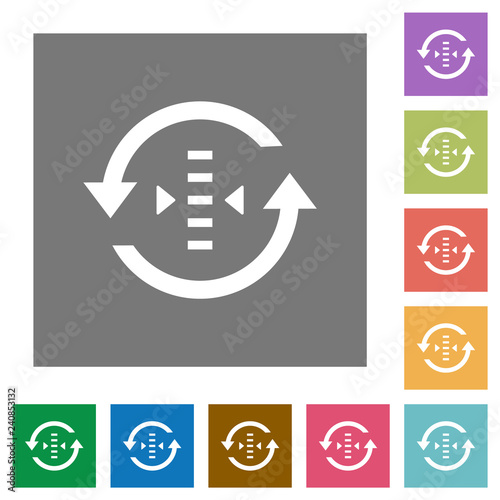Adjust refresh rate square flat icons