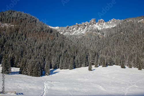 beautiful winter landscape in Tatra Mountains, Poland