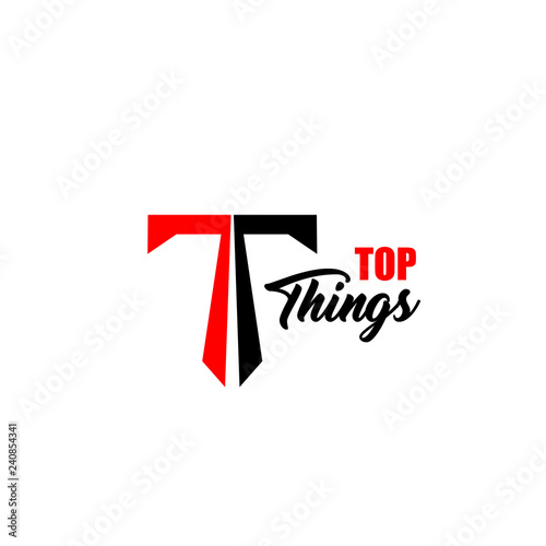 Top tings T letter vector icon Free Download Top tings T letter vector icon - GFXLoad
