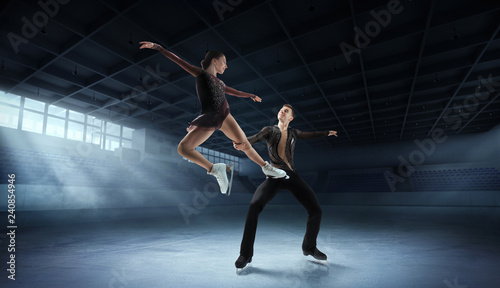 Canvas Print Figure skating couple