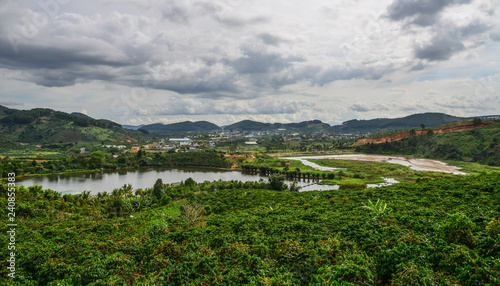 Mountain scenery at summer day photo