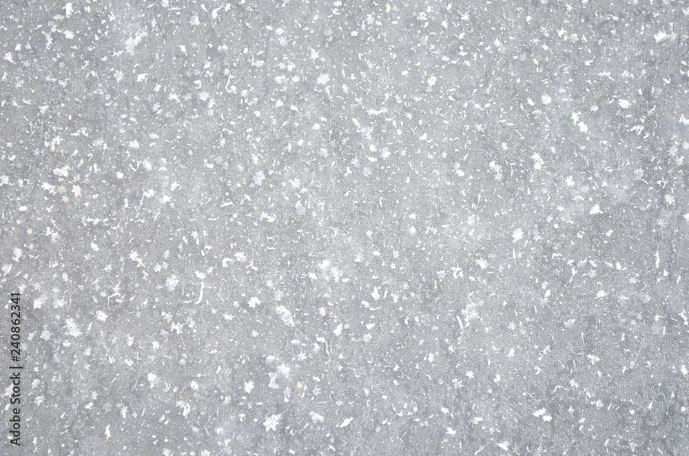 Snow and frost on black background Snow and frost on black background