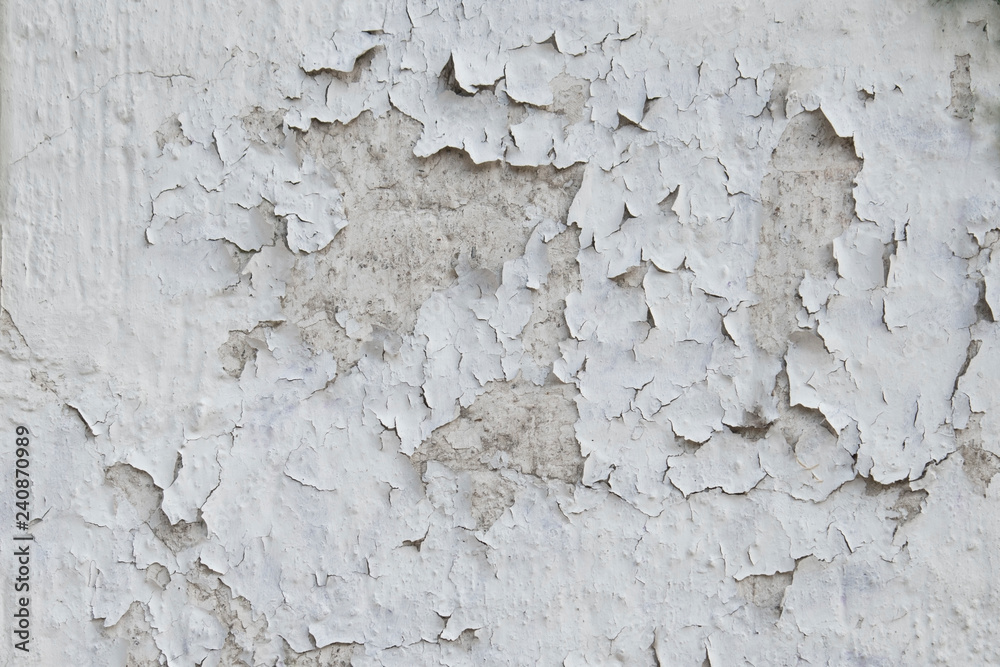 alte weisse Wand mit abgepltzter Farbe Hintergrund alte weisse Wand mit abgepltzter Farbe Hintergrund
