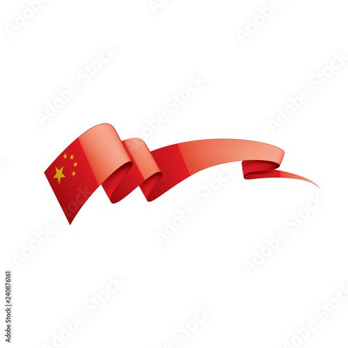 China flag, vector illustration on a white background. © butenkow