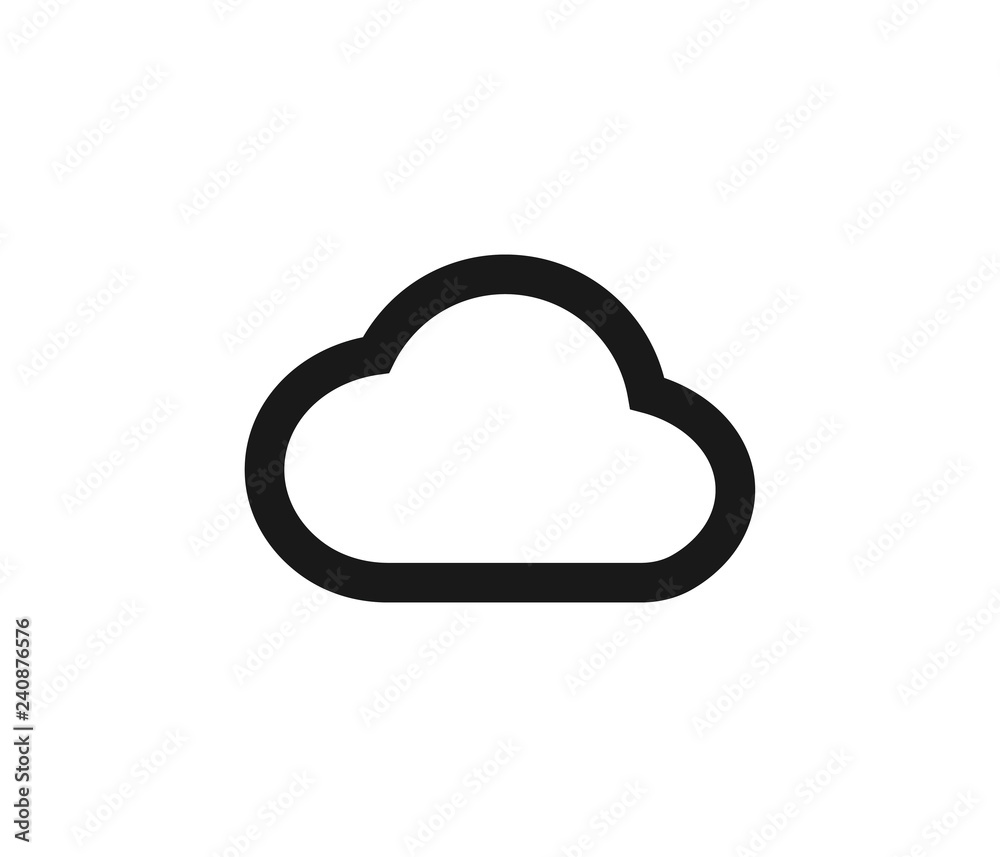 cloud queue icon vector cloud queue icon vector