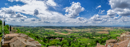 Foto Blick von Montepulciano in die Toskana
