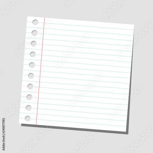 Template for advertising, branding and corporate identity. Realistic notepad. Blank mockup for design.