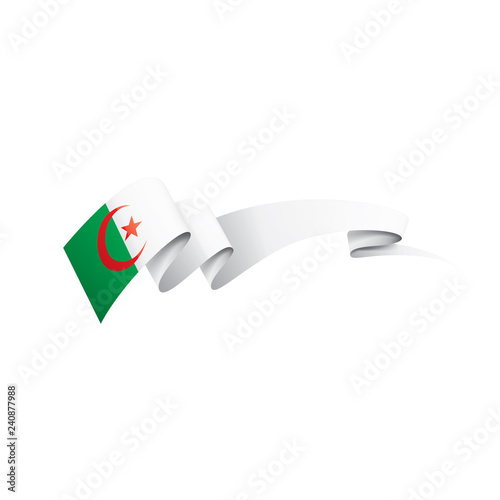 Algeria flag, vector illustration on a white background © butenkow