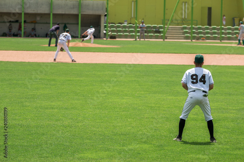Baseball player from behind