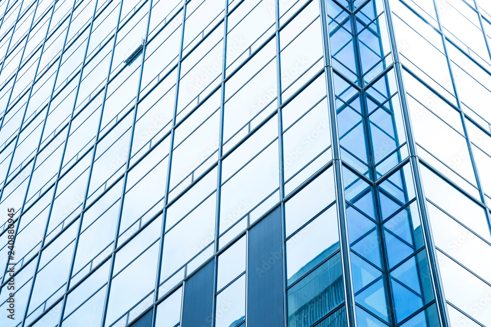 Architecture details Modern Building Glass facade Business background