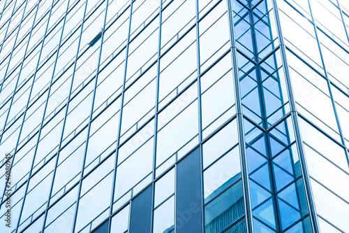 Architecture details Modern Building Glass facade Business background