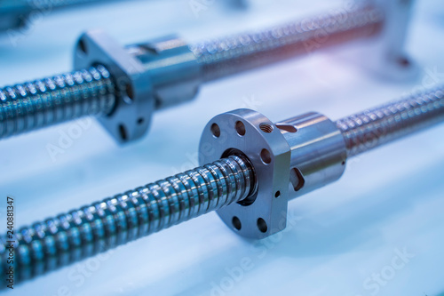 The lead screw shaft spare part of CNC machine photo