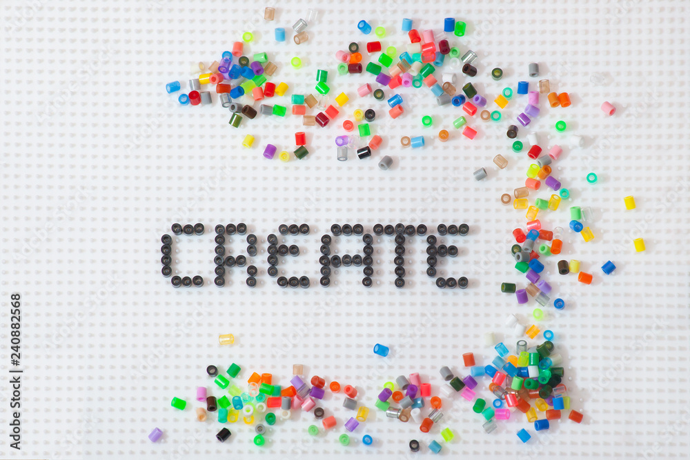 Obraz premium handcraft made of hamma beads