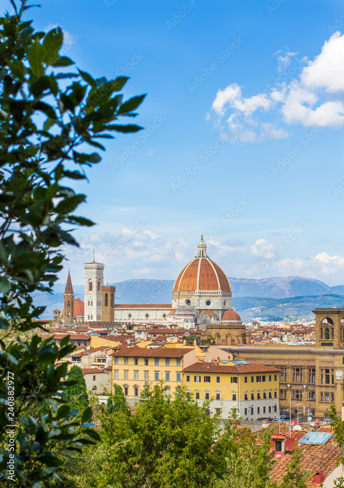 Panoramic view of Florence from Piazzale Michelangelo