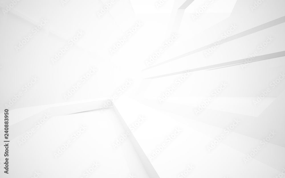 Abstract white interior multilevel public space with window. 3D illustration and rendering. Abstract white interior multilevel public space with window. 3D illustration and rendering.