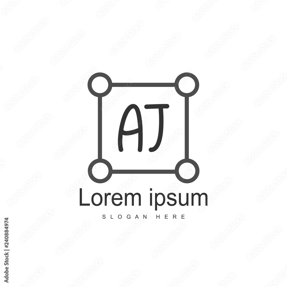Initial Letter AJ Logo Template Vector Design Initial Letter AJ Logo Template Vector Design