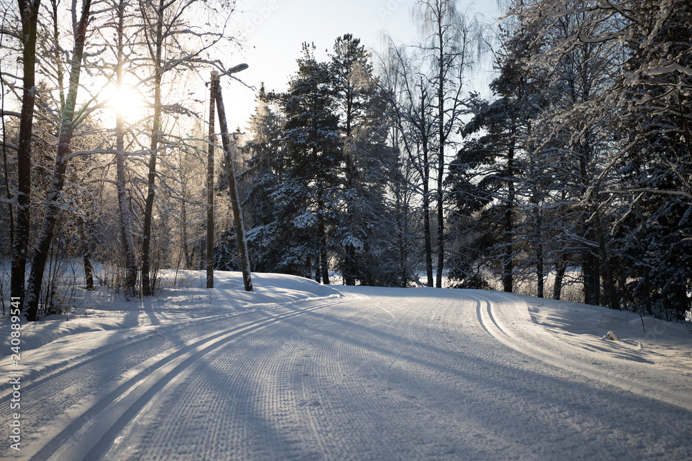 ski tracks ski tracks