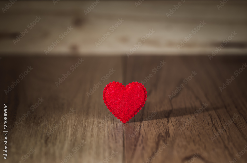 Fototapeta premium red heart for love and valentine concept