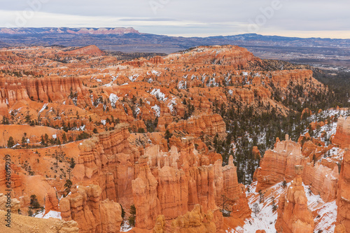 Scenic Bryce Canyon Utah in Winter
