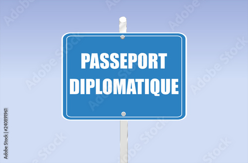 panneau passeport diplomatique