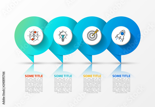 Infographic design template. Creative concept with 4 steps