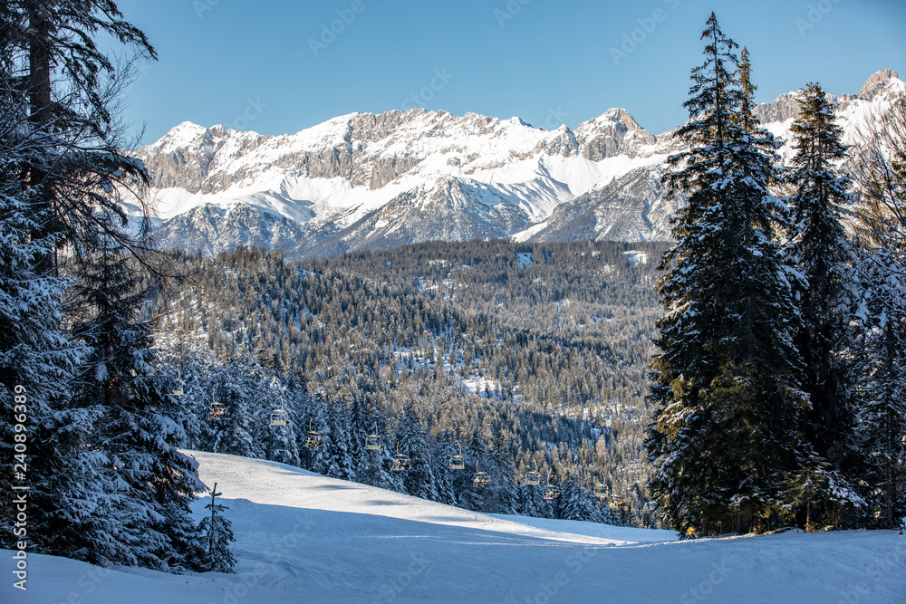 Fototapeta premium Winter in Seefeld, Tyrol, Austria